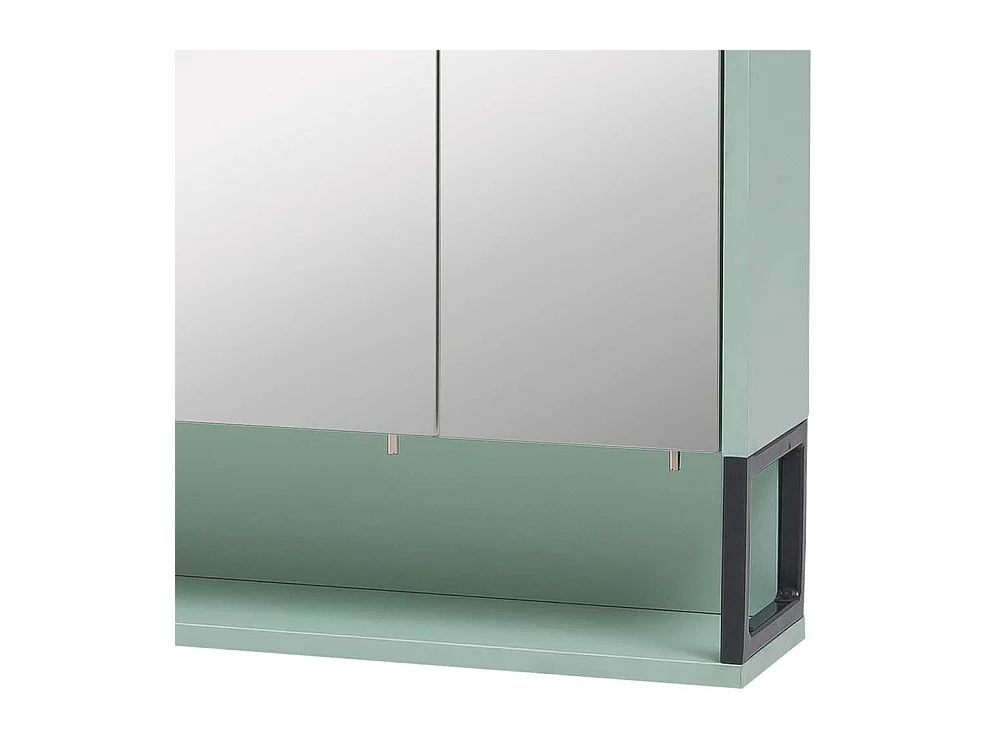 Badezimmer Spiegelschrank in Mintgrün 70 cm breit