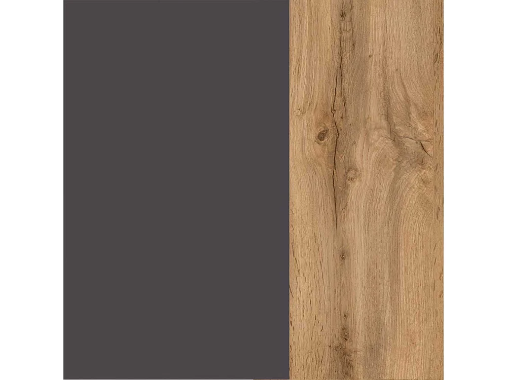 Bad Oberschrank in Dunkelgrau und Wildeiche Optik 40 cm breit