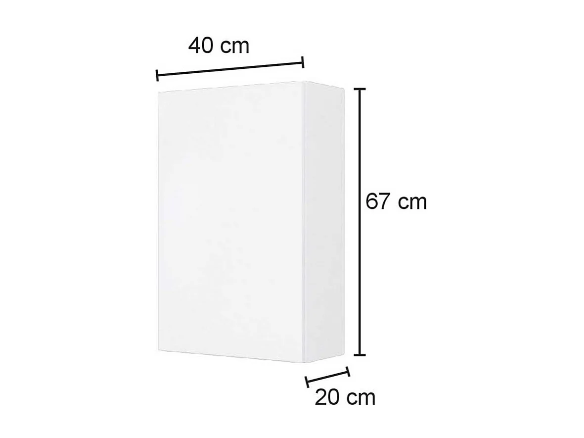 Bad Oberschrank in Dunkelgrau und Wildeiche Optik 40 cm breit