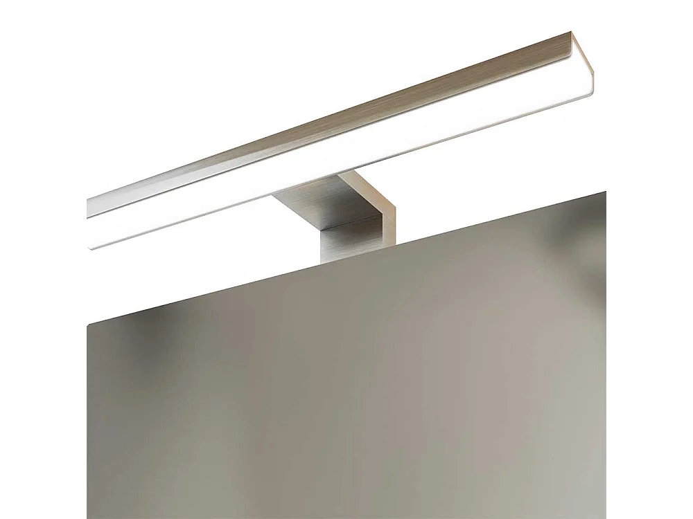 LED Badspiegelschrank in Weiß 3-türig