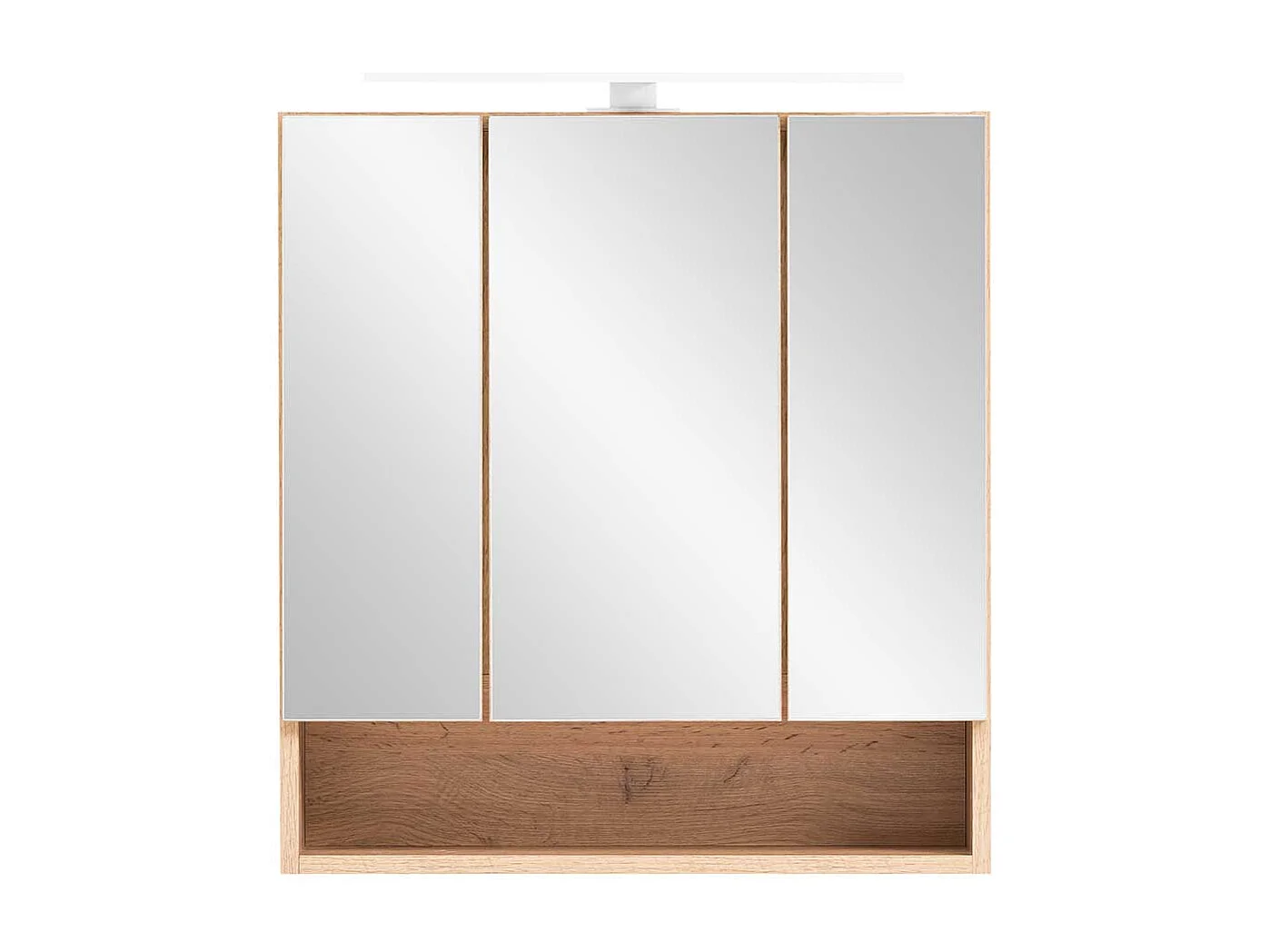 3D Badspiegelschrank in Wildeichefarben Made in Germany