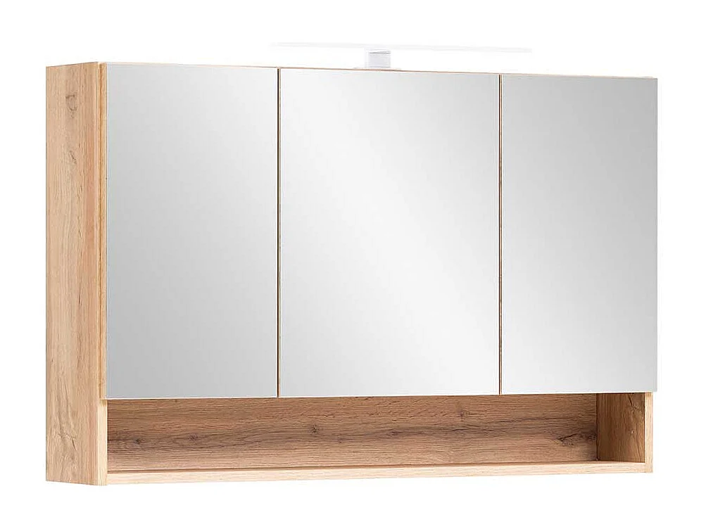 3D Badspiegelschrank in Wildeichefarben Made in Germany