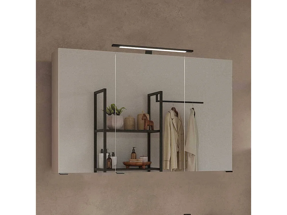Lichtspiegelschrank Spiegelschrank mit LED Beleuchtung 100 cm breit