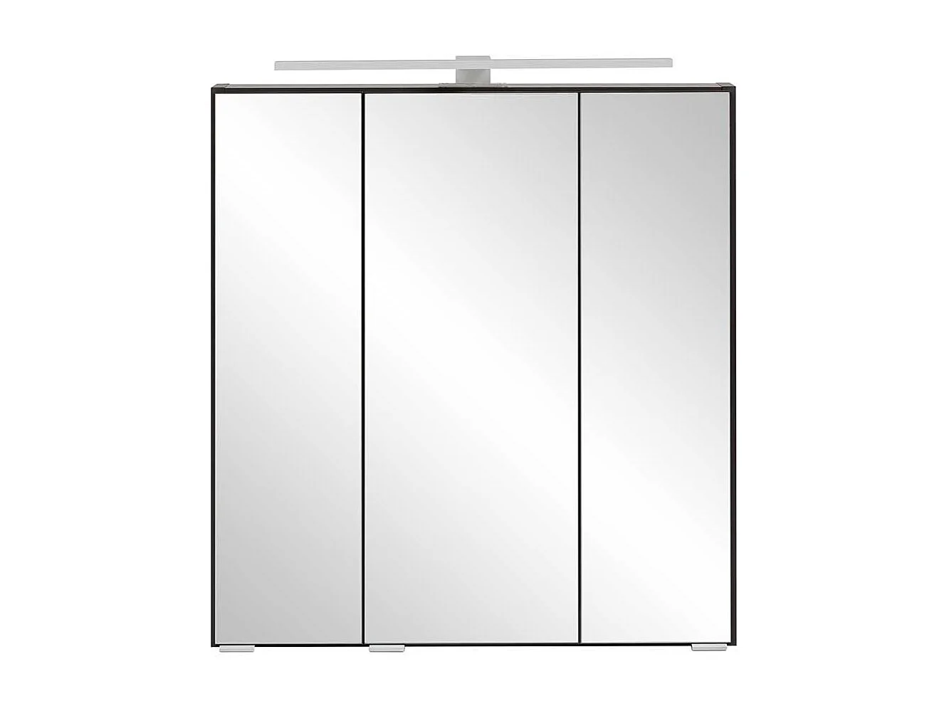 3D Spiegelschrank mit Beleuchtung Korpus Dunkelgrau Made in Germany