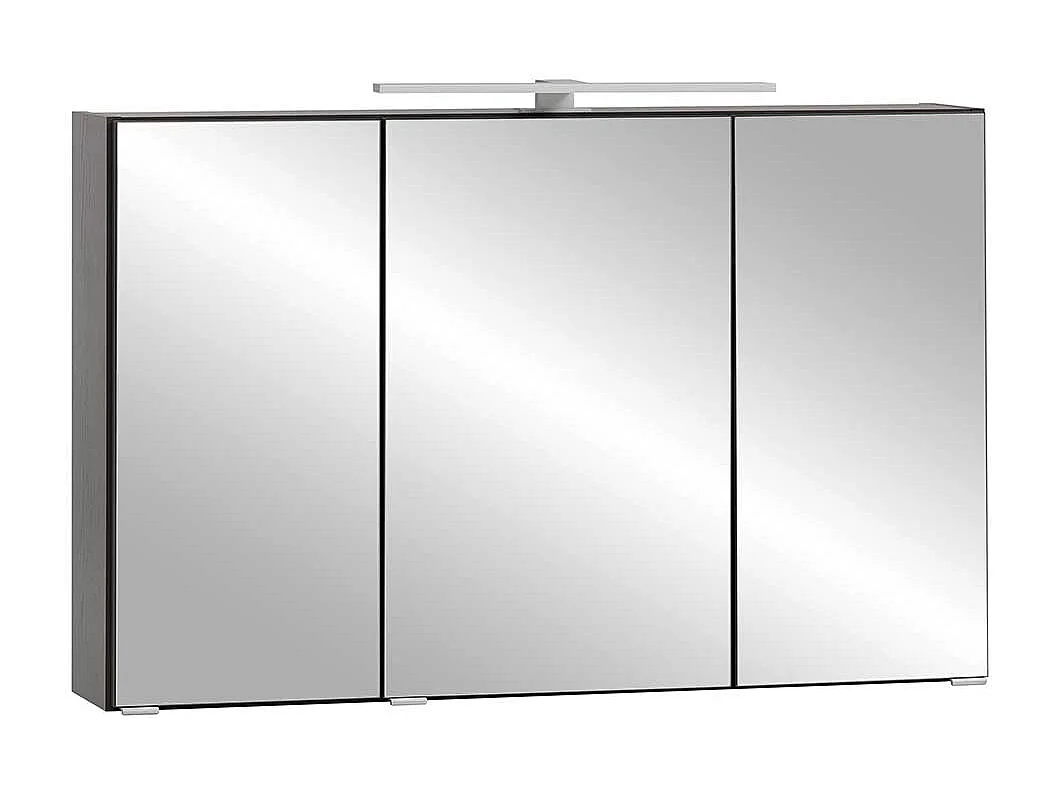 3D Spiegelschrank mit Beleuchtung Korpus Dunkelgrau Made in Germany