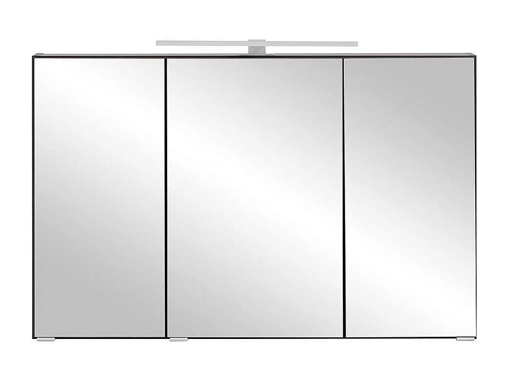 3D Spiegelschrank mit Beleuchtung Korpus Dunkelgrau Made in Germany
