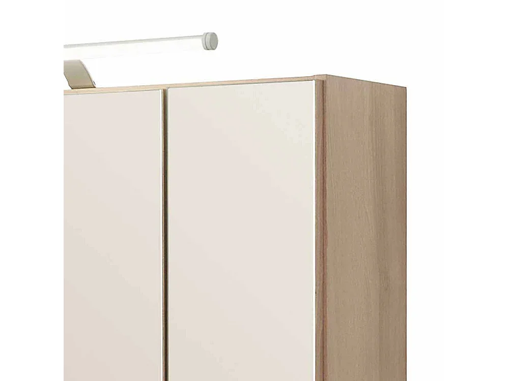 3D Spiegelschrank in Buche hell 3 türig