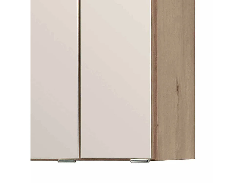 3D Spiegelschrank in Buche hell 3 türig