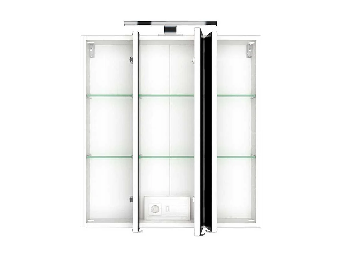 Bad Spiegelschrank mit LED Beleuchtung Weiß