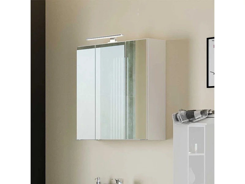 Bad Spiegelschrank mit LED Beleuchtung Weiß