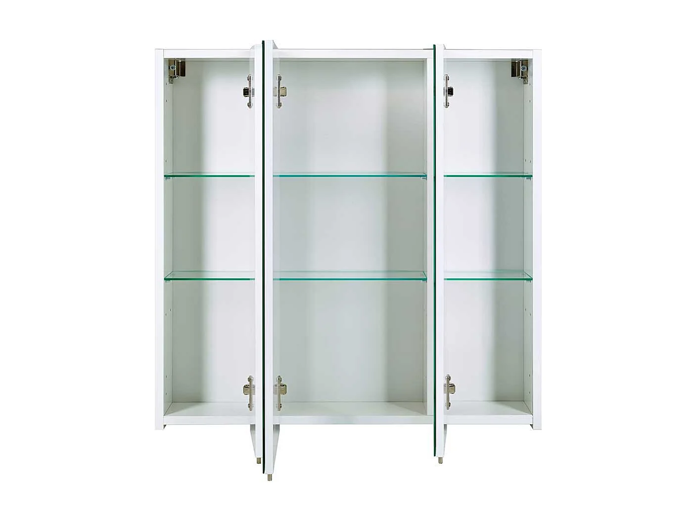 3 türiger Spiegelschrank in Weiß Made in Germany