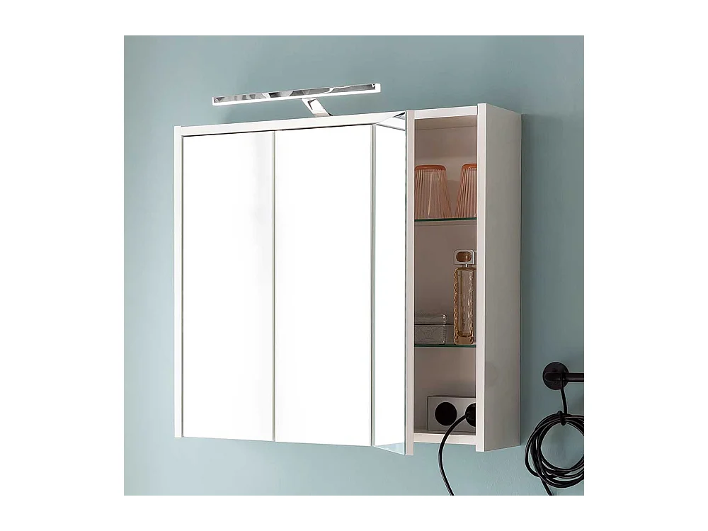Spiegelschrank mit Beleuchtung in Wei� Made in Germany