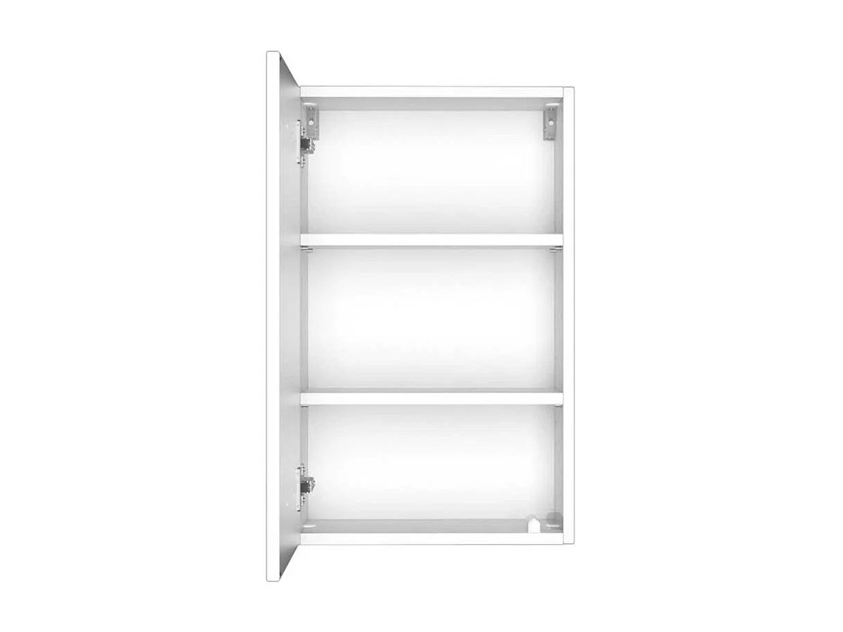 Weißer Bad Hängeschrank 40 cm breit 1-türig