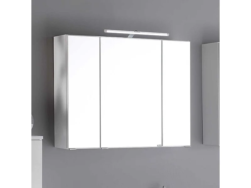 Bad Spiegelschrank in Weiß 3D Effekt