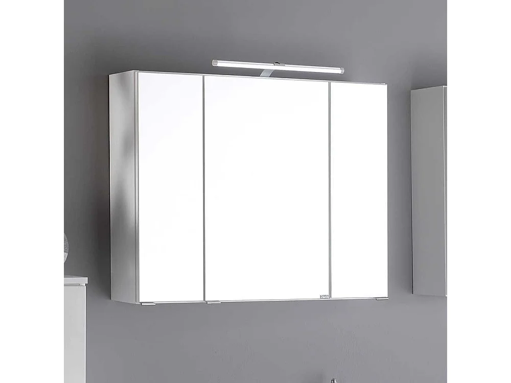 Bad Spiegelschrank in Weiß 3D Effekt