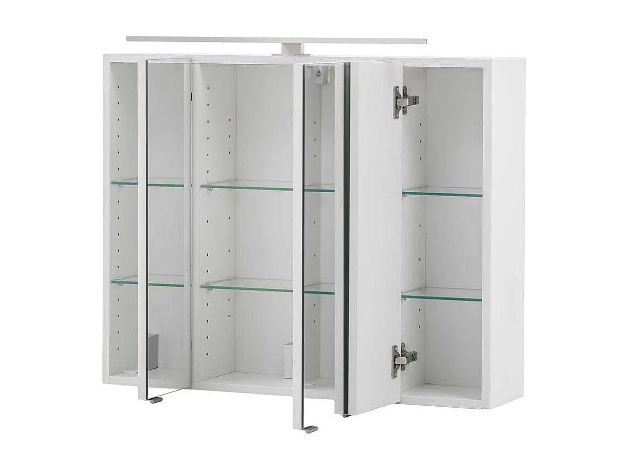 Bad Spiegelschrank in Weiß 80 cm breit