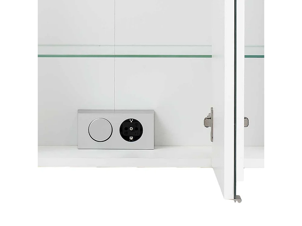 Bad Spiegelschrank in Weiß 80 cm breit