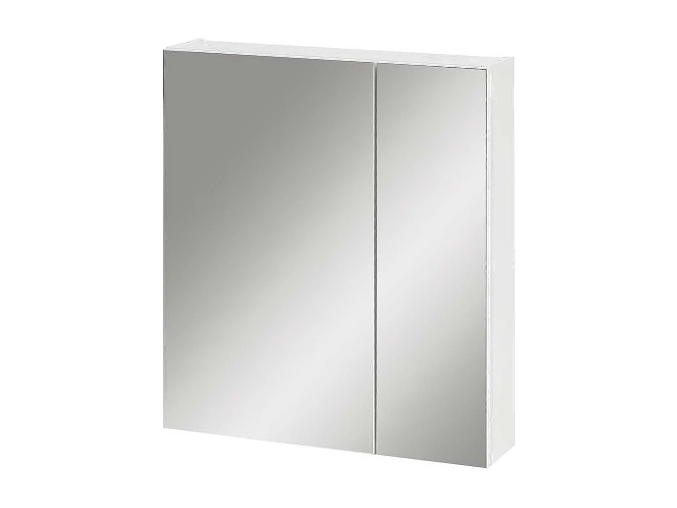 Badezimmer Spiegelschrank in Weiß 60 cm breit