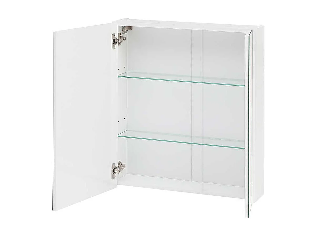 Badezimmer Spiegelschrank in Weiß 60 cm breit