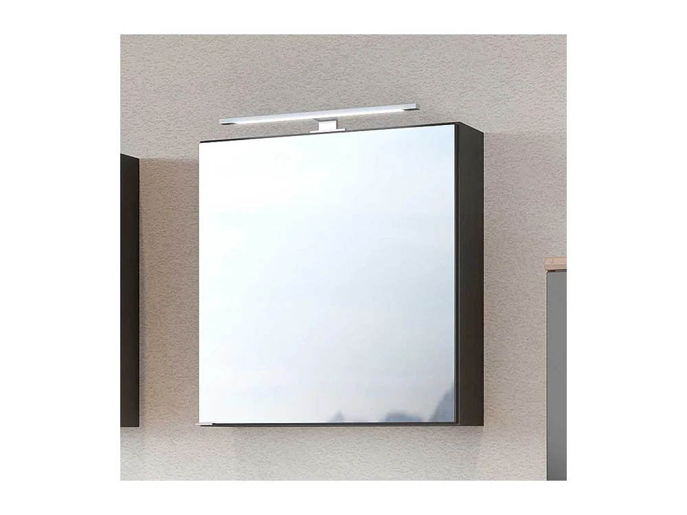 Badspiegelschrank in dunkel Grau 60 cm breit