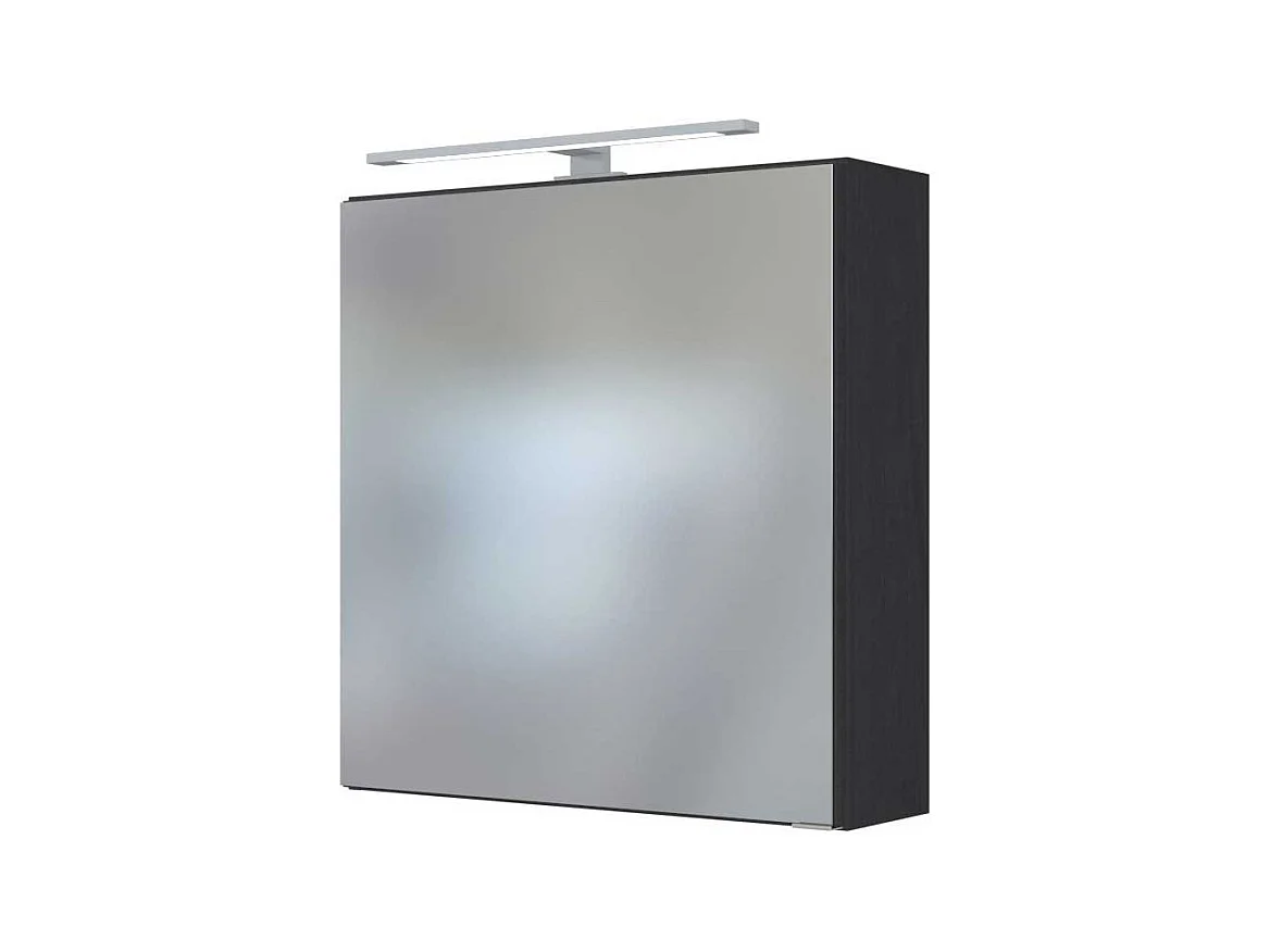 Badspiegelschrank in dunkel Grau 60 cm breit