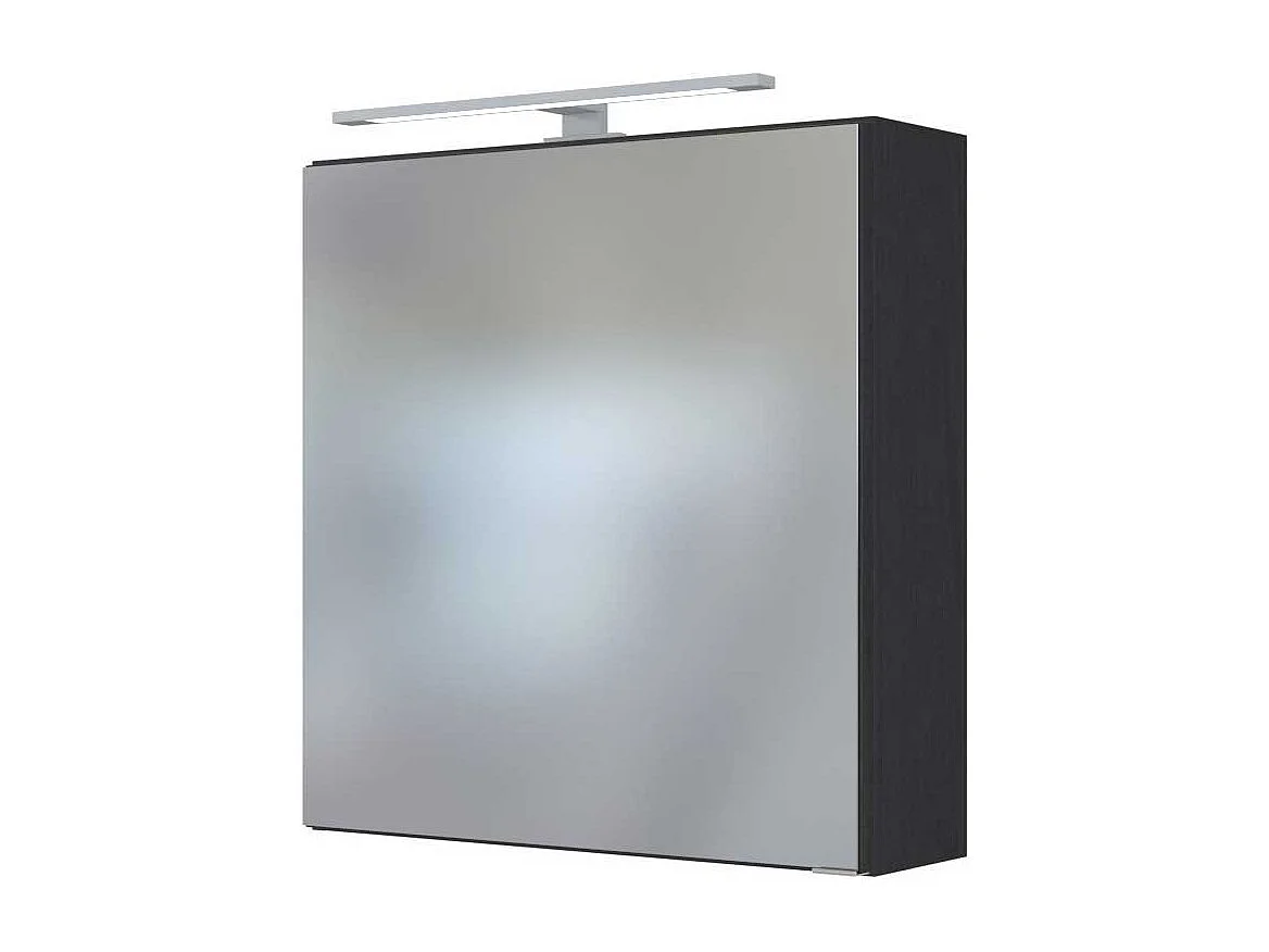 Badspiegelschrank in dunkel Grau 60 cm breit