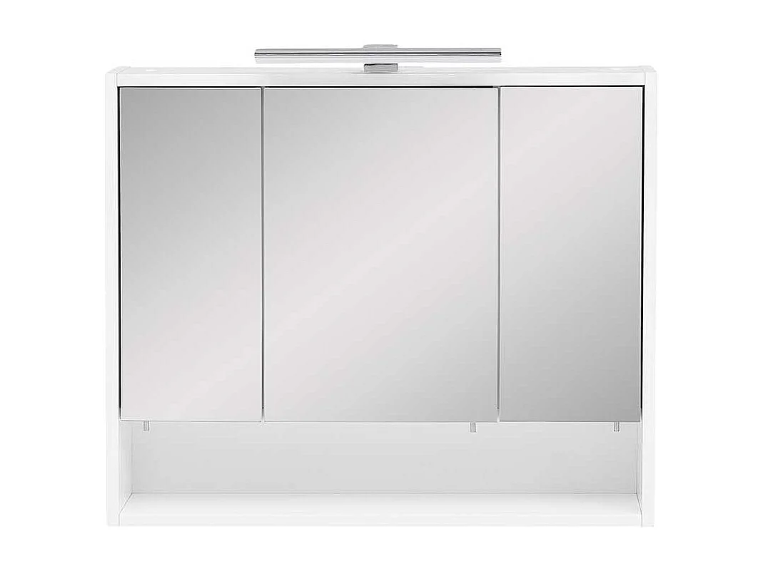 Badezimmerspiegelschrank in Weiß 70 cm breit