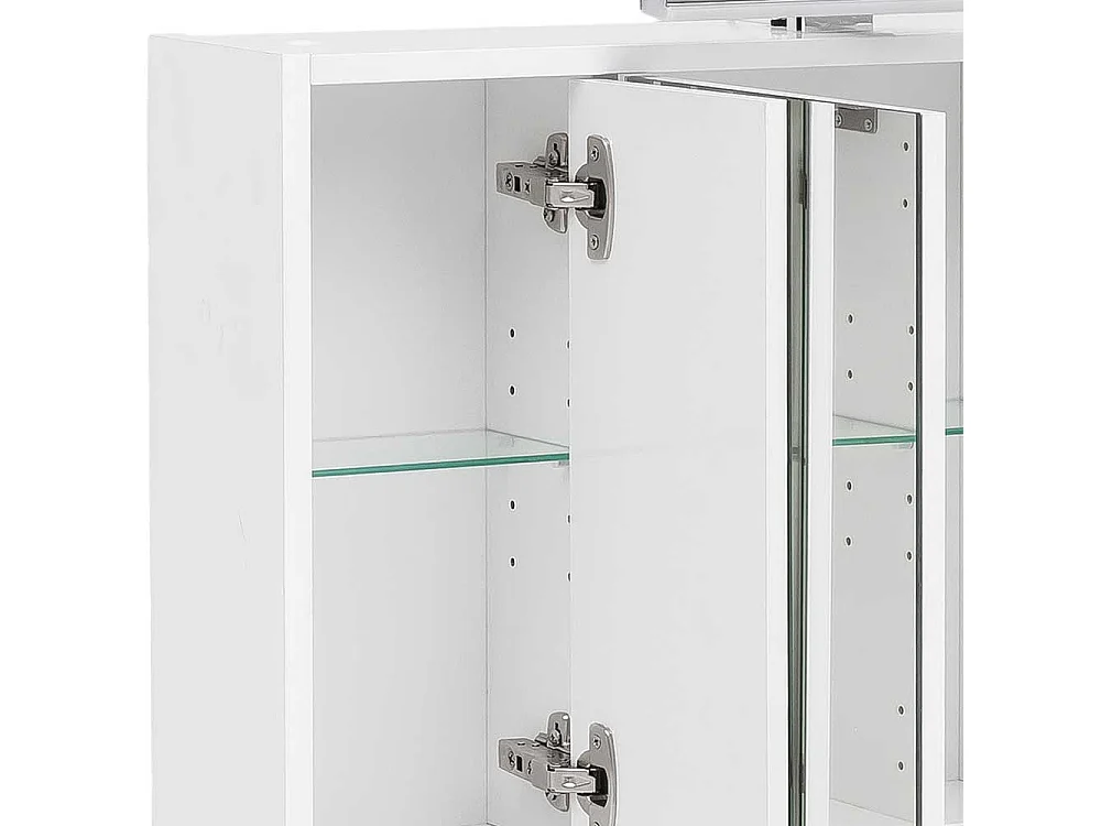 Badezimmerspiegelschrank in Weiß 70 cm breit