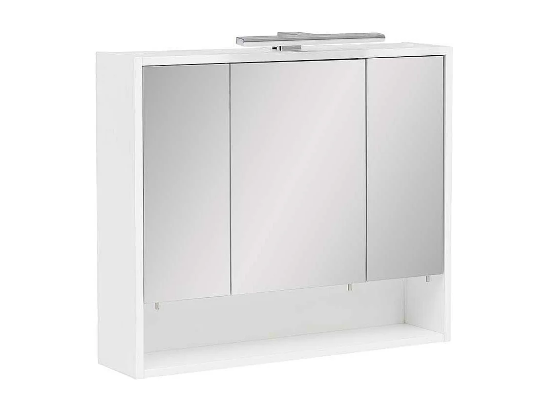 Badezimmerspiegelschrank in Weiß 70 cm breit