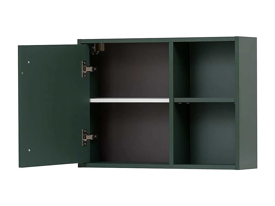 Badezimmerschrank hängend in Dunkelgrün Goldfarben