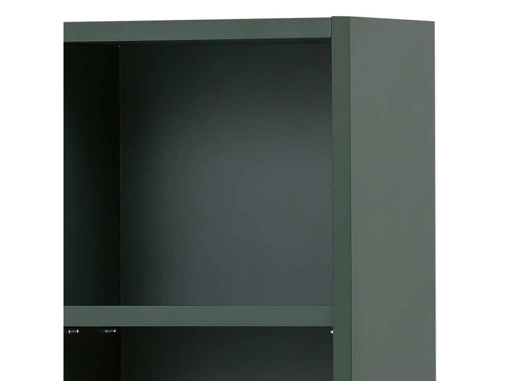 Badezimmerschrank hängend in Dunkelgrün Goldfarben