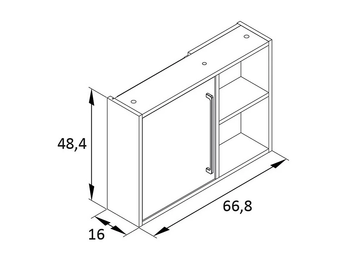 Badezimmerschrank hängend in Dunkelgrün Goldfarben