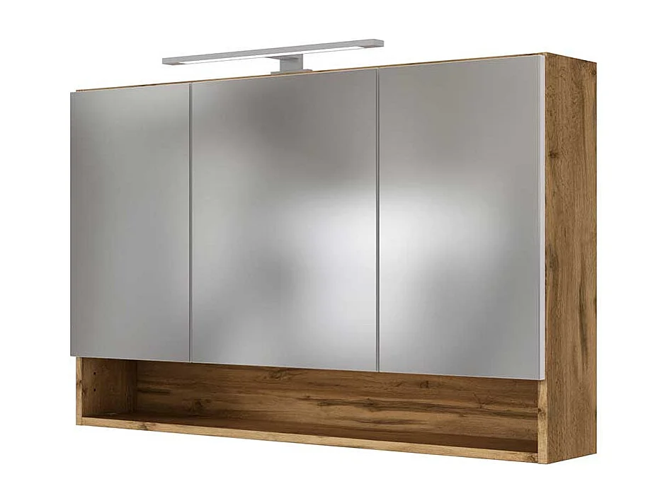 Badspiegelschrank in Wildeichefarben 3-türig