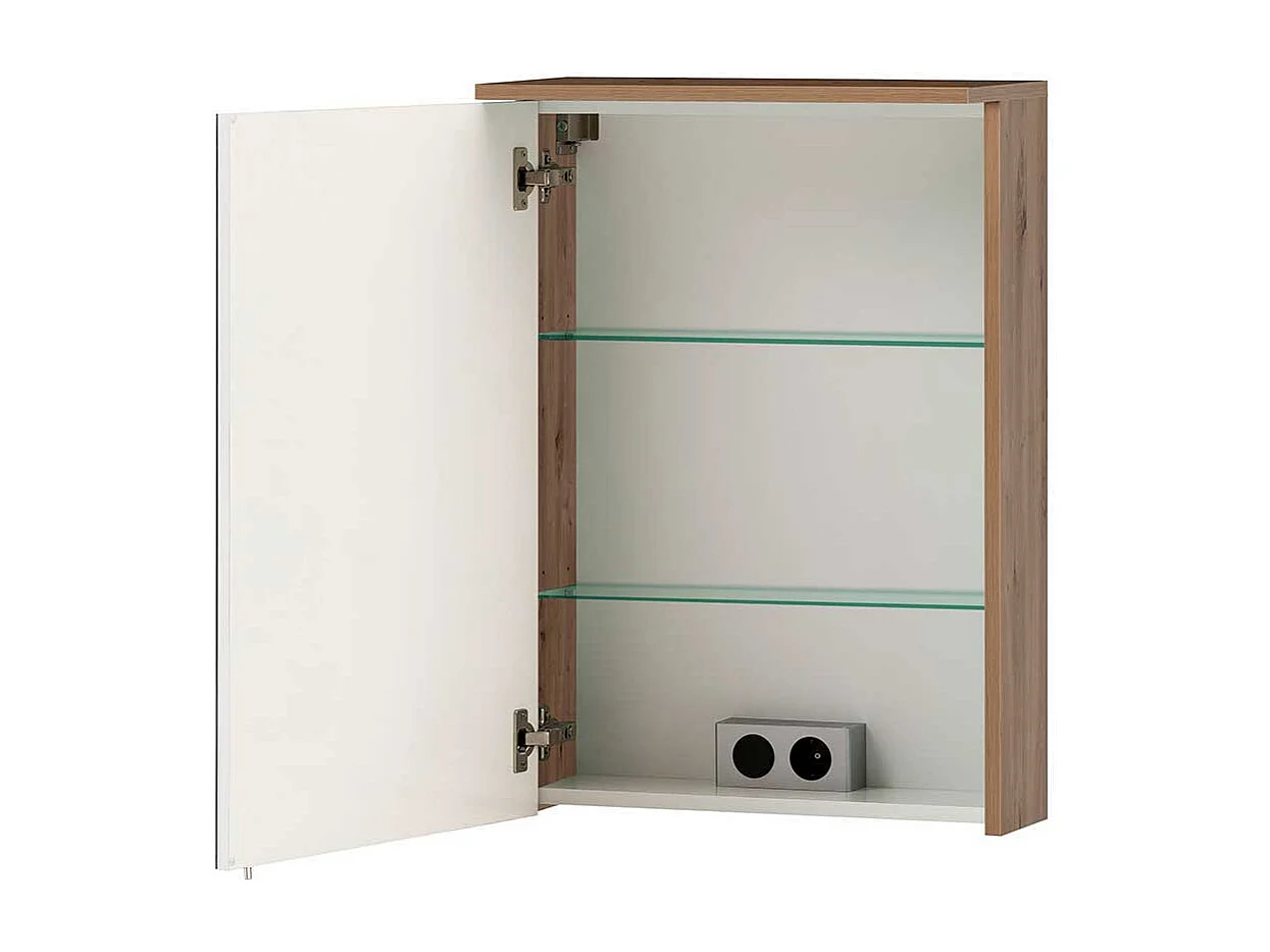 Spiegelschrank mit LED Beleuchtung die Wandmontage