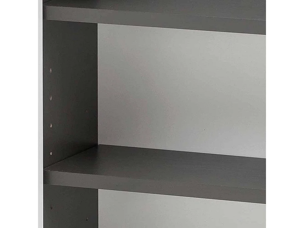 Hängeschrank Badezimmerschrank in Dunkelgrau mit Drehtür