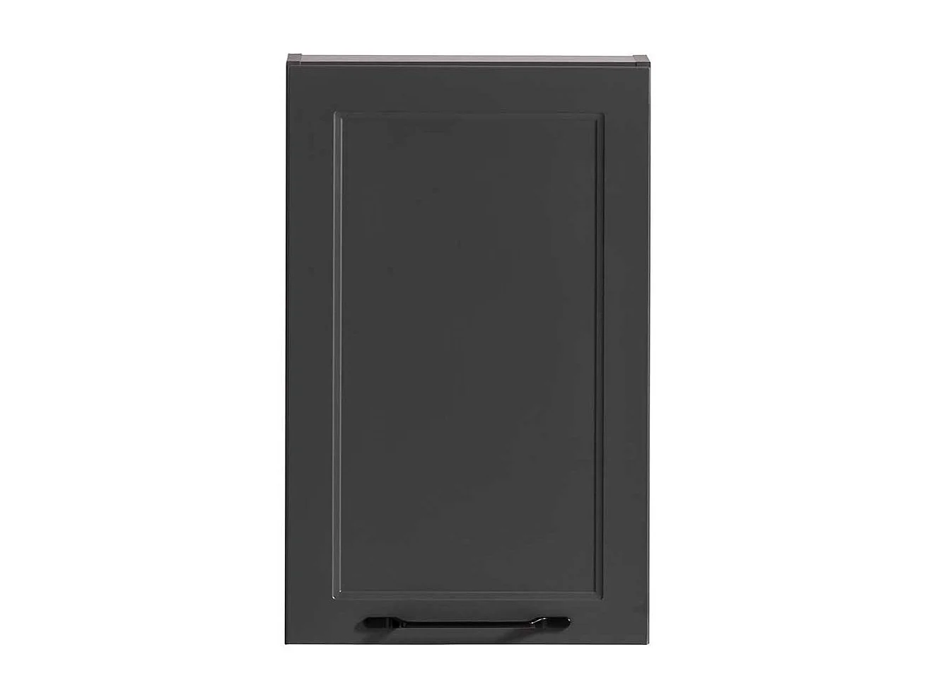 Hängeschrank Badezimmerschrank in Dunkelgrau mit Drehtür