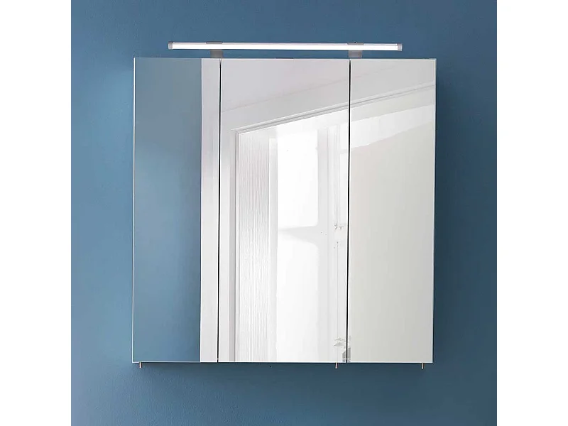 Spiegelschrank Bad weiss Made in Germany LED Beleuchtung