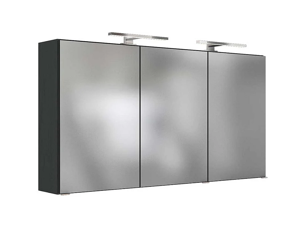 Badezimmer Spiegelschrank in Anthrazit 120 cm breit