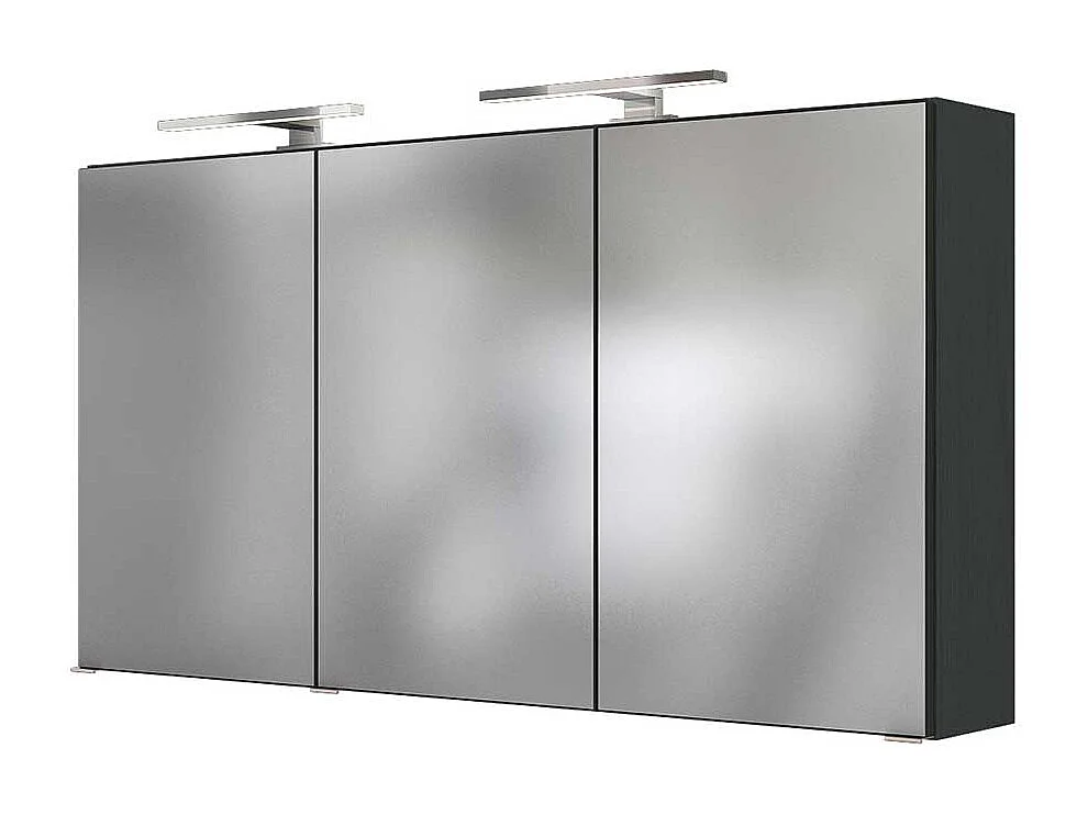 Badezimmer Spiegelschrank in Anthrazit 120 cm breit