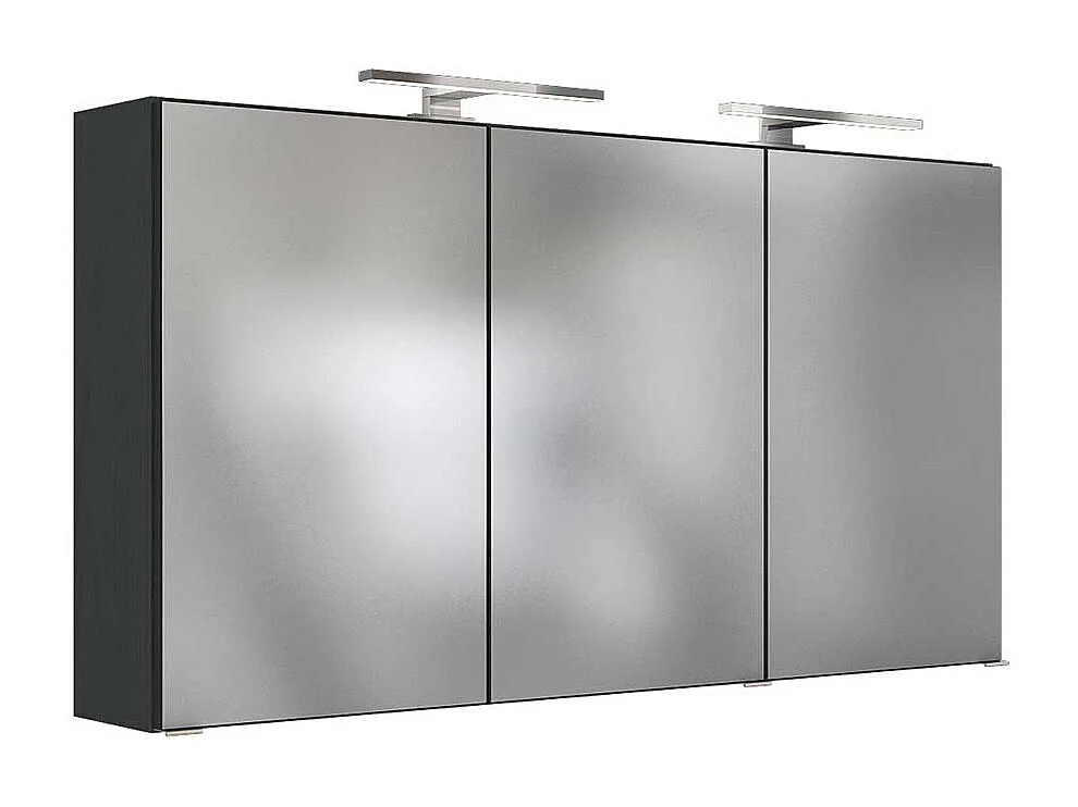 Badezimmer Spiegelschrank in Anthrazit 120 cm breit
