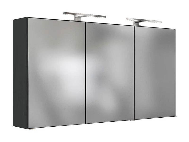 Badezimmer Spiegelschrank in Anthrazit 120 cm breit