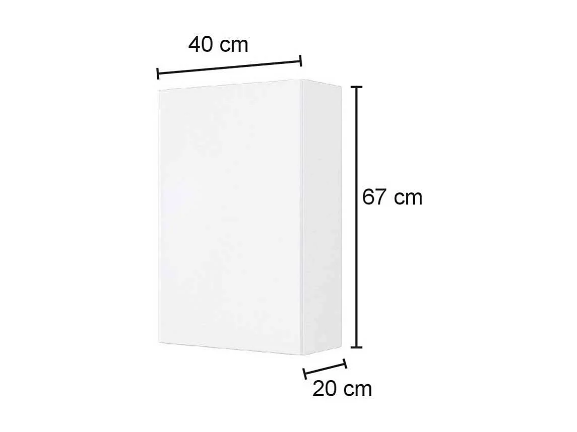 Bad Hängeschrank in Dunkelgrau 40 cm breit