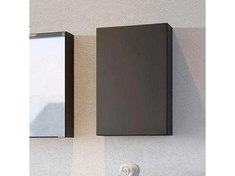 Bad Hängeschrank in Dunkelgrau 40 cm breit