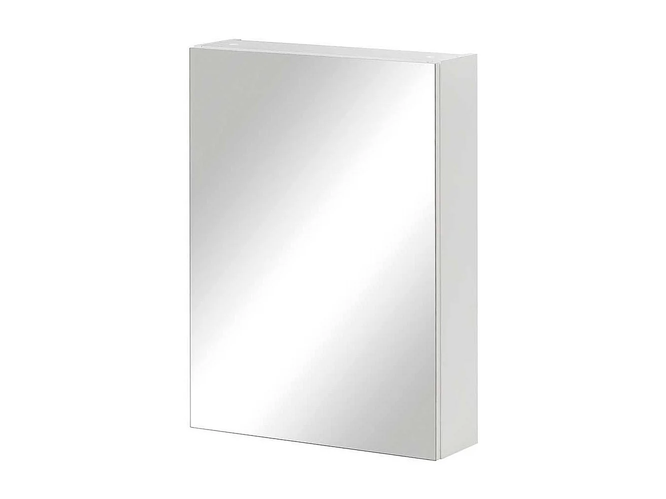 Badspiegelschrank in Weiß und Grau 50 cm breit