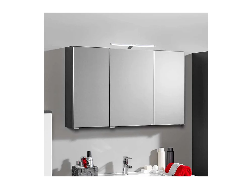 Bad Spiegelschrank mit 3D Effekt Anthrazit
