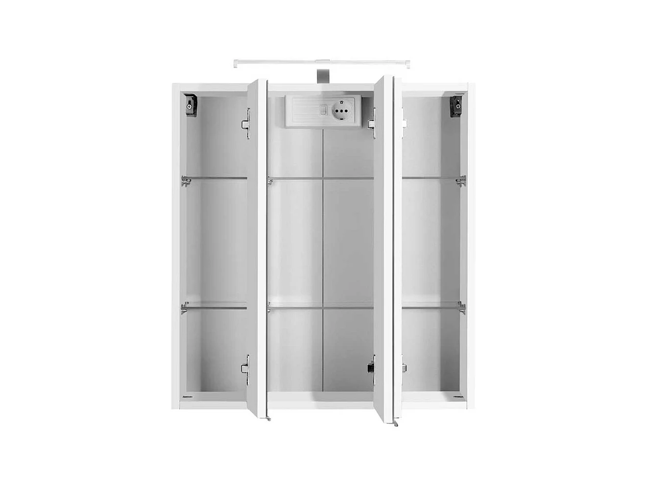 Bad Spiegelschrank mit 3D Effekt Anthrazit