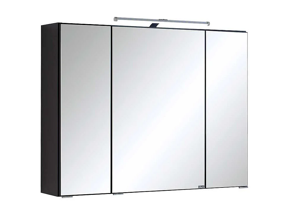 Bad Spiegelschrank mit 3D Effekt Anthrazit