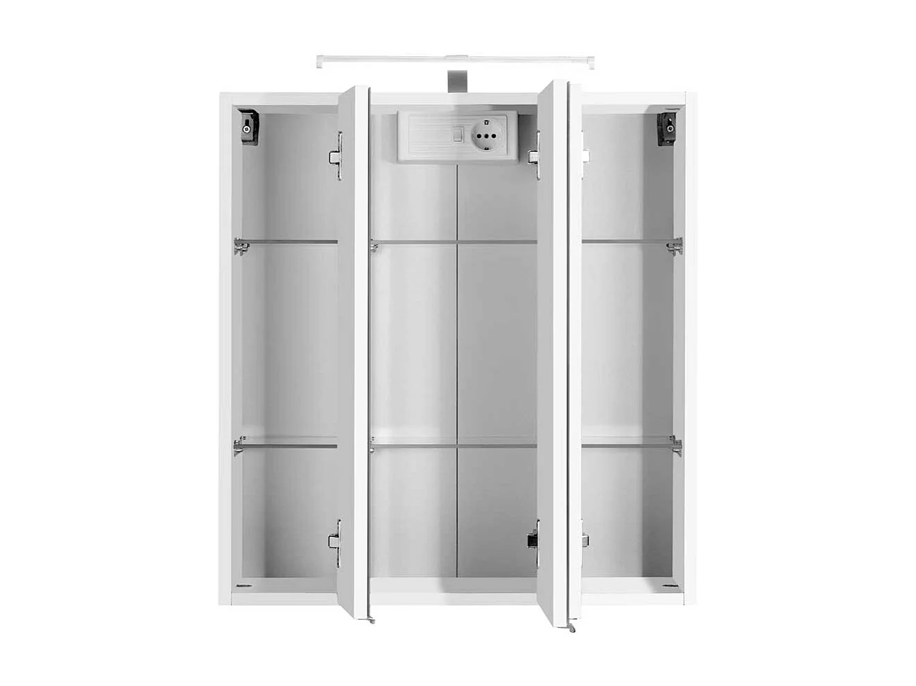 Bad Spiegelschrank mit 3D Effekt Anthrazit