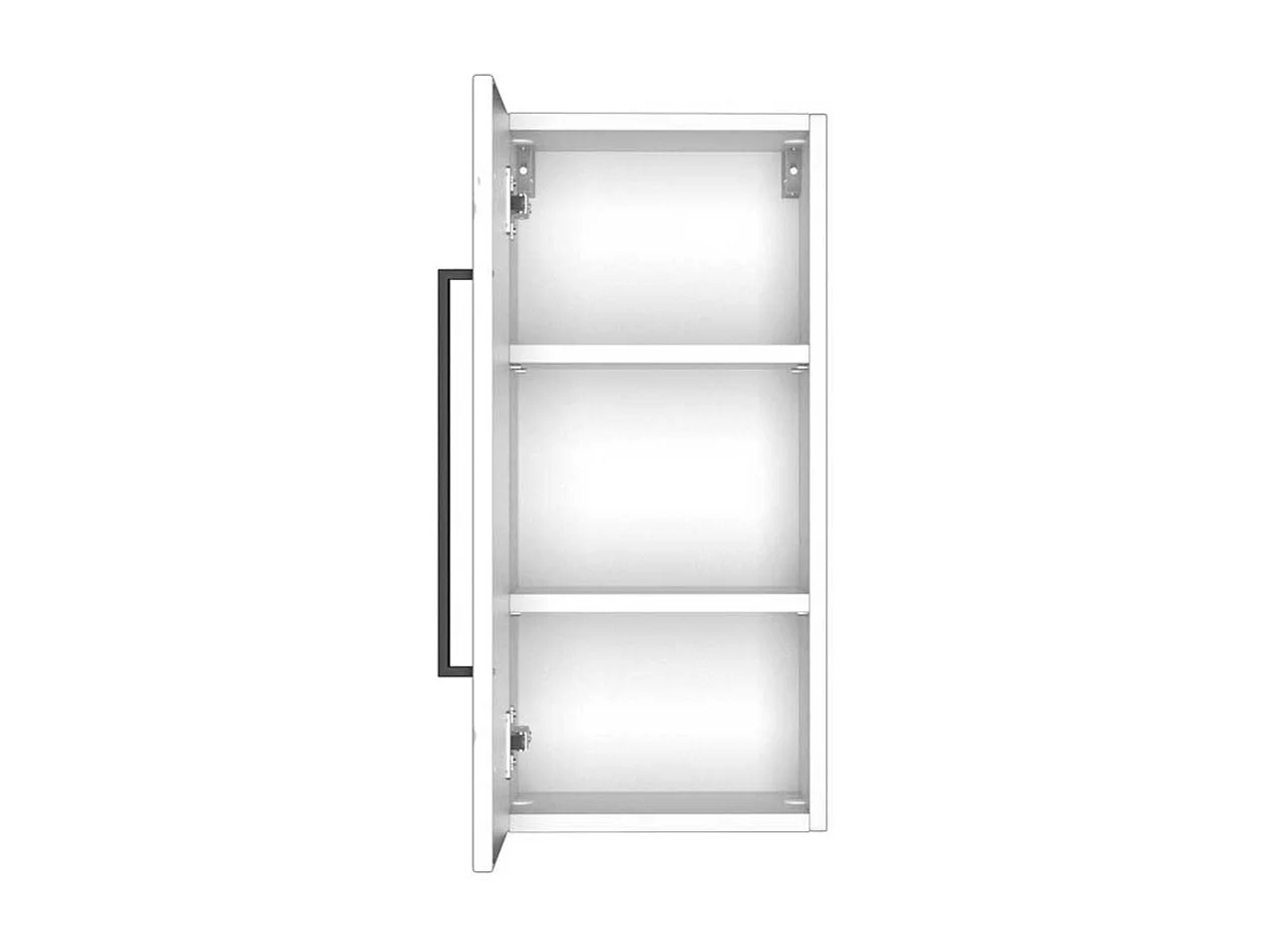 Badezimmer Oberschrank in Weiß 30 cm breit