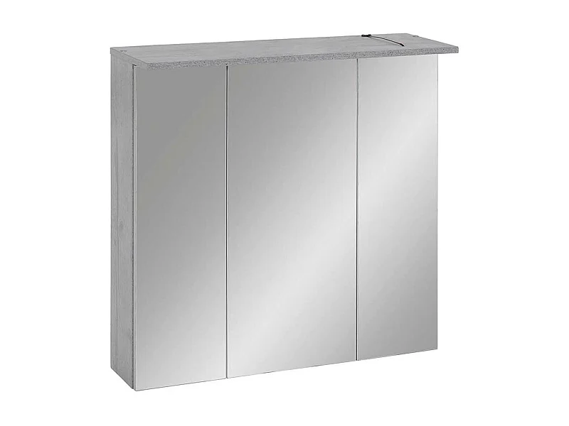 Badezimmer Spiegelschrank in hell Grau LED Beleuchtung